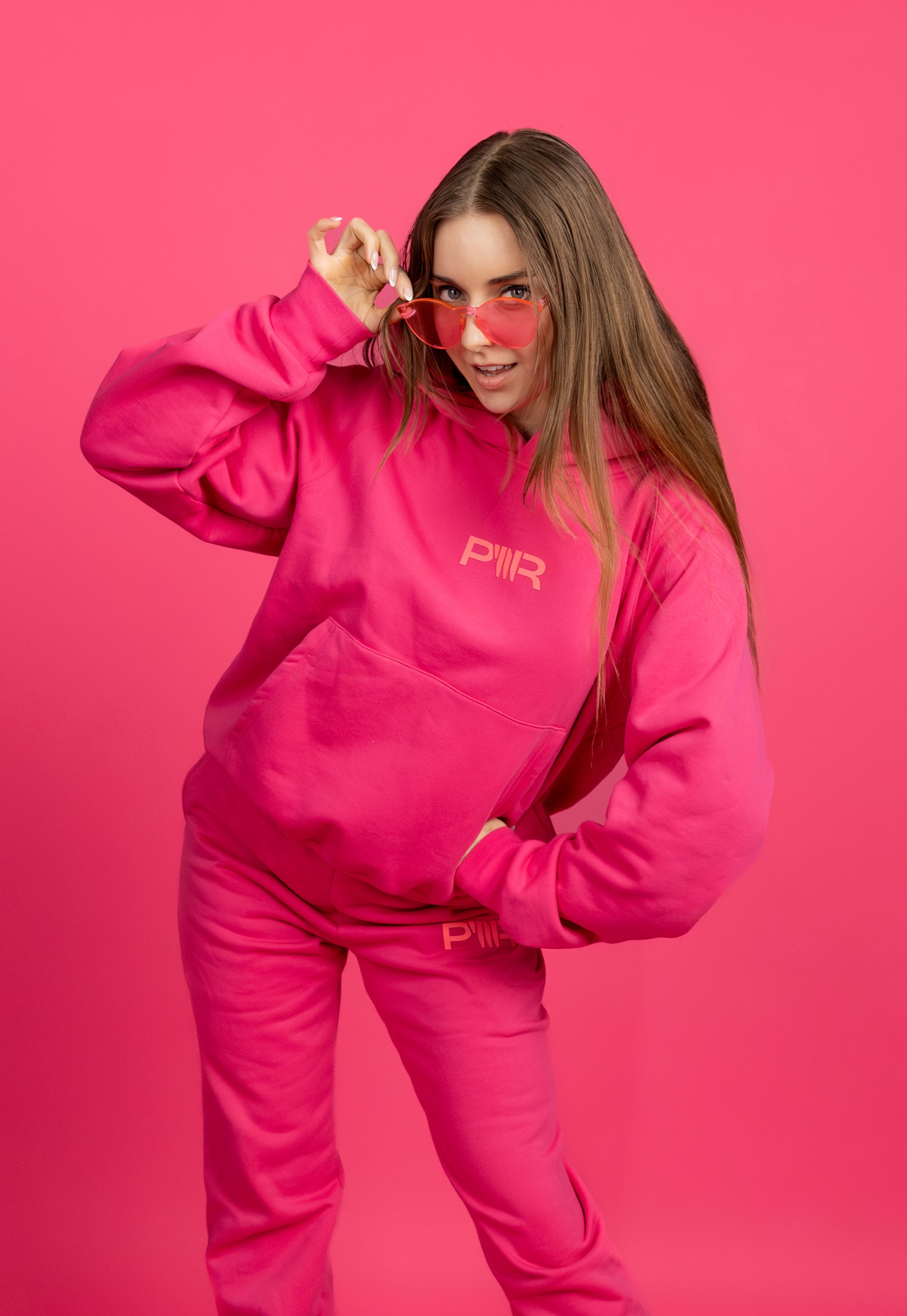 Pink Essentially PWR Hoodie PWR Supply pink-essentially-pwr-hoodie-pwr-supply