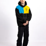 Tri Panel Hoodie (Fleece)