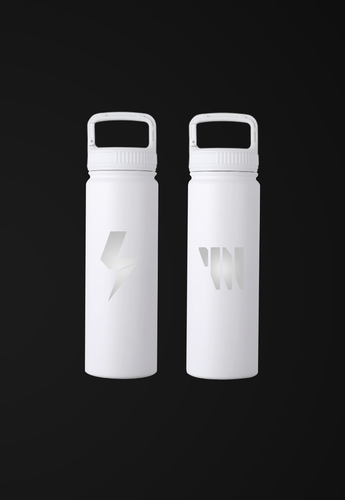 PWR White Bottle (22oz)