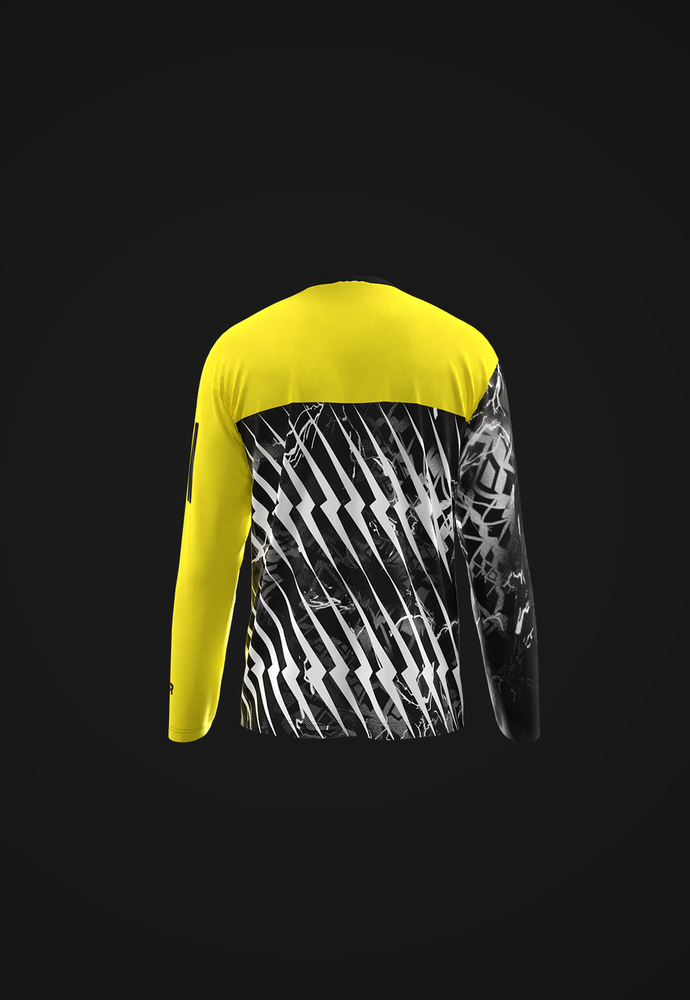 POP UP EXCLUSIVE - Black/Yellow Jersey (long sleeves) - Non Custom